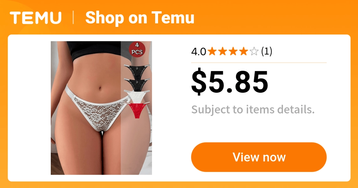4 strip pack womens seamless floral lace   bow - Temu