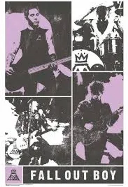 Fall Out Boy Faded Panels Poster