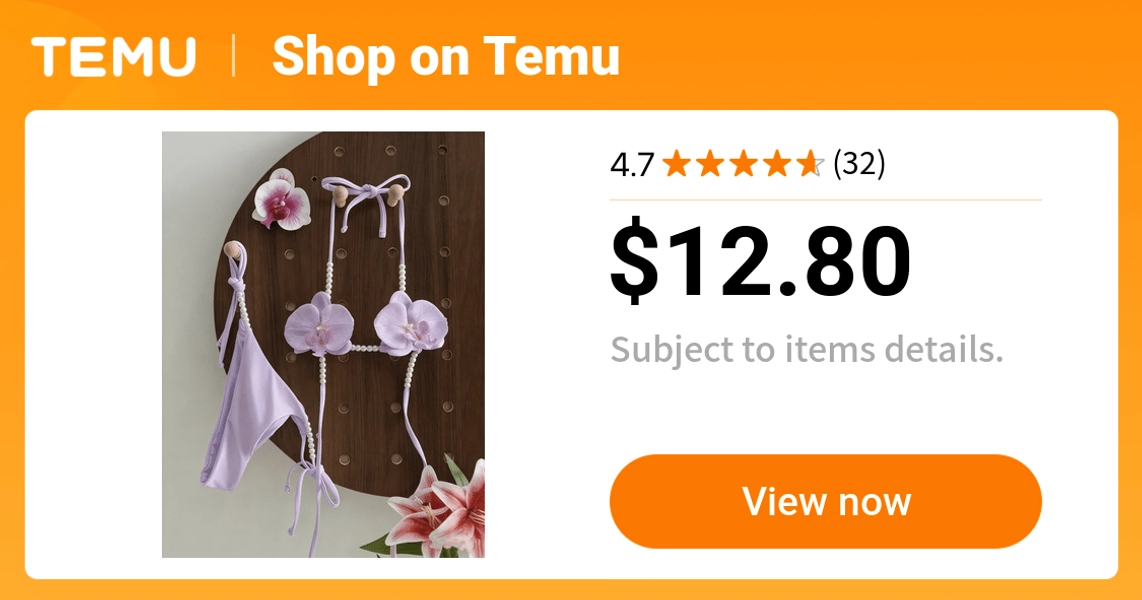 womens 2pcs swimsuit set   knotted back tie bikini - Temu