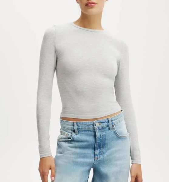 Cotton On Women's All Day Crew Long Sleeve