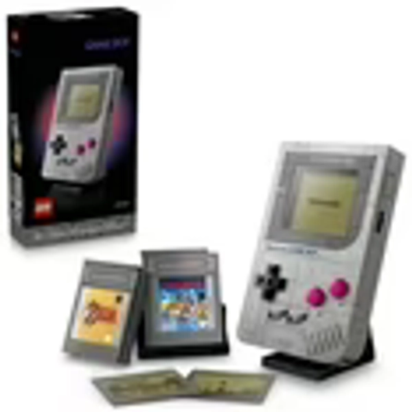 LEGO Super Mario Game Boy - Retro Building Sets for Adults, Ages 18+ - Collectible Model with Game Paks and Display Stand - Birthday Gifts for Men & Women - 72046
