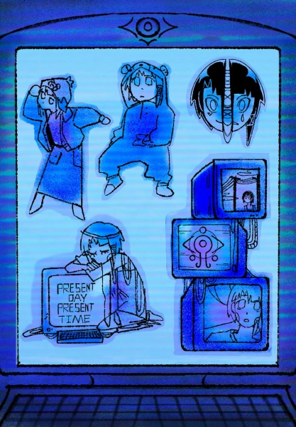 Serial experiments lain sticker sheet