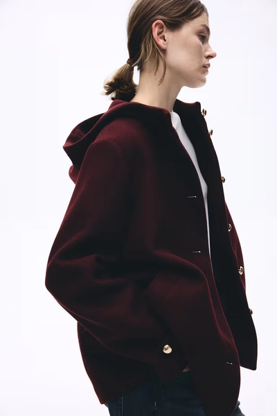 Cappotto con cappuccio
