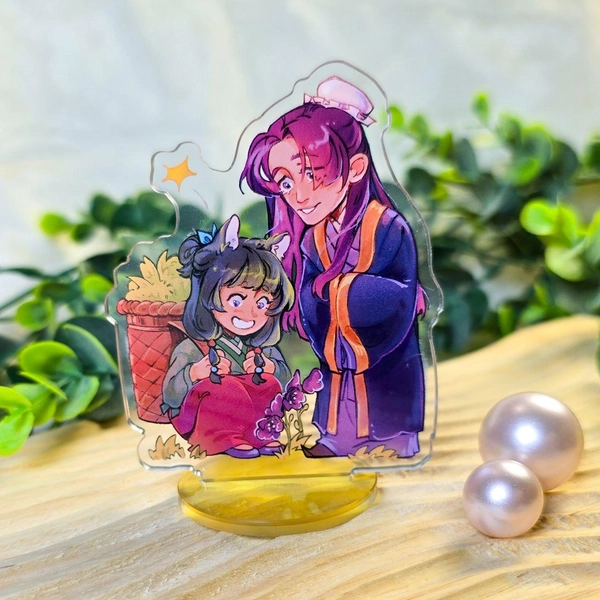 Jinshi & Maomao 8cm Mini Standees | Apothecary Diaries Anime Fanart | JinMao Gift | Anime Merch | The Apothecary Diaries Desk Decor