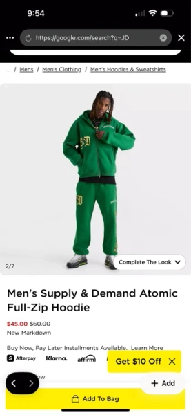 Men's Supply & Demand Atomic Full-Zip Hoodie - Size S