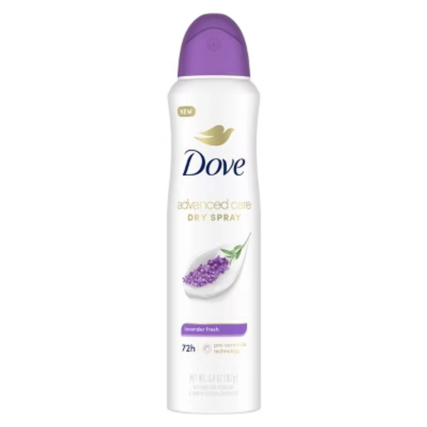 Dove Beauty Advanced Care Lavender Fresh 72-Hour Women's Antiperspirant & Deodorant Dry Spray - 3.8oz