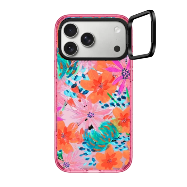 Impact Ring Stand iPhone 17 Pro Max Case MagSafe Compatible - Painted Flowers by EttaVee