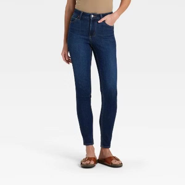 Women's High-Rise Skinny Jeans - Universal Thread™ Dark Wash 4 Short