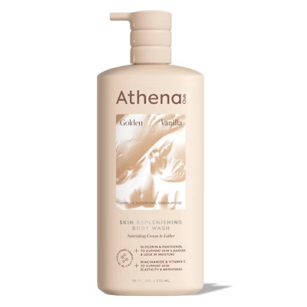 Athena Club Skin Replenishing Body Wash - Golden Vanilla - 18 fl oz