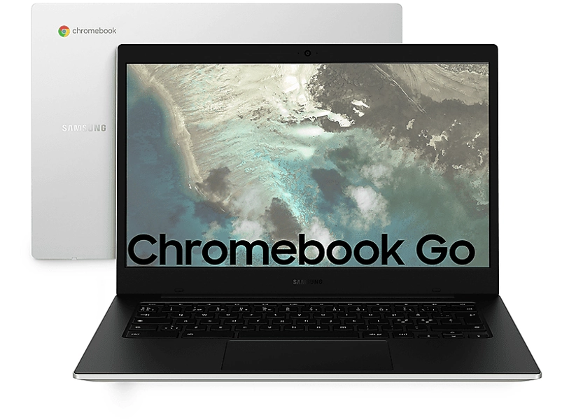 SAMSUNG GALAXY CHROMEBOOK GO 14 NOTEBOOK CHROMEBOOK, 14 ", processore Intel® Celeron N4500, Intel® UHD Graphics, RAM 4 GB, 64 GB Flash, Argento, Google Chrome OS | MediaWorld.it