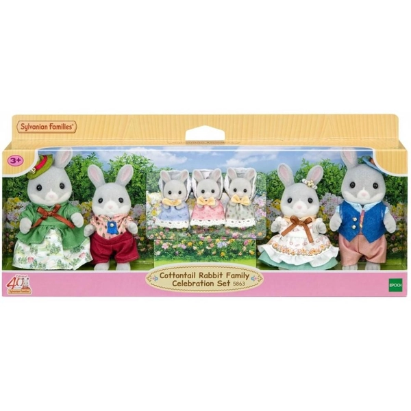 Sylvanian Families: Cottontail Rabbit Family Celebration Set