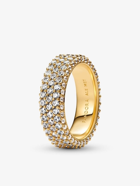 Pavé Triple-Row Ring