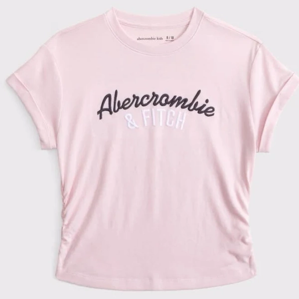 Abercrombie Kids Girls Logo Side Cinch Tee