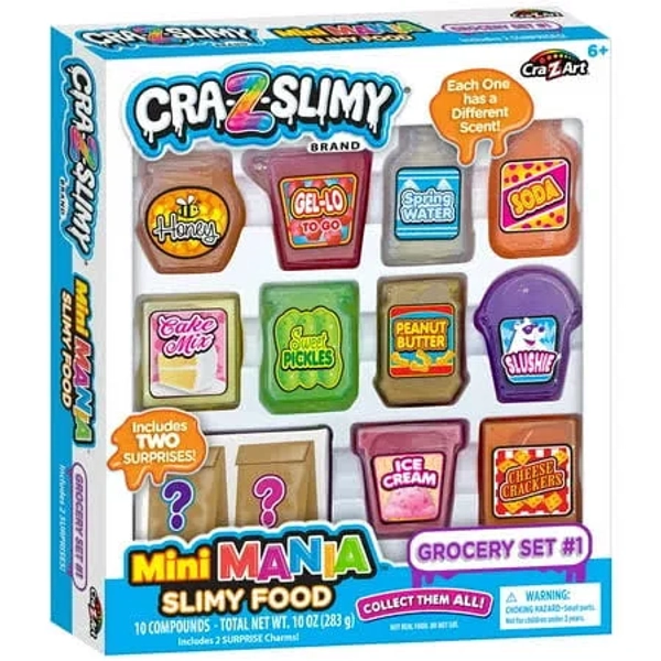Cra-Z-Art Mini Mania Slimy Food Grocery Set