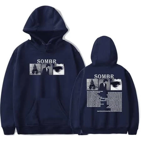 Sombr Merch 2025 Tour Long Sleeve Pullover Hoodie