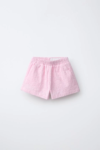 EMBROIDERED SHIFFLY SHORTS