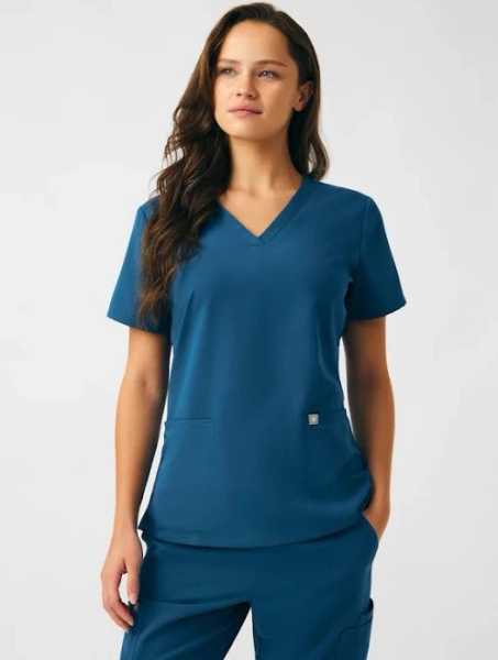 Beyond Indulgence 3-Pocket V-Neck Scrub Top