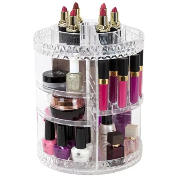 Sorbus 360 Rotating Makeup Organizer - Spinning cosmetics organizer, Adjustable Shelves for Make Up, Perfume & more