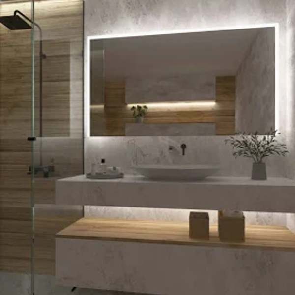 Mirror with LED lighting F3 200x60 cm