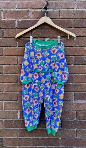 80’s/90’s Baby Inc Multicolor Nature Patterned Jumpsuit Size 24 Months