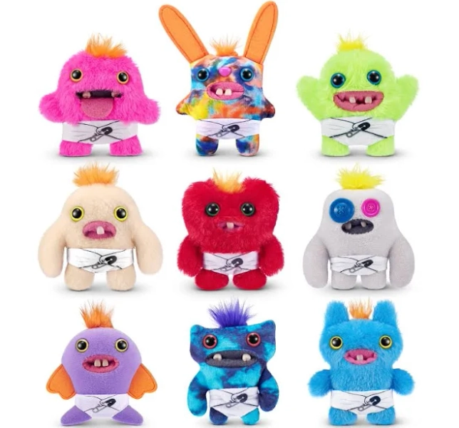 Fuggler Baby Fugg Series 3 3.5" Funny Ugly Monster Plush Collectible Toy (3 Pack,