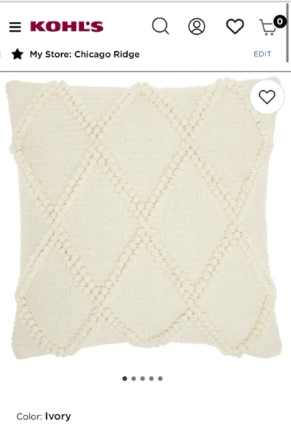 Mina Victory Life Styles Diamond Lattice Throw Pillow