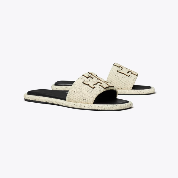 Double T Sport Slide in beige, size 11