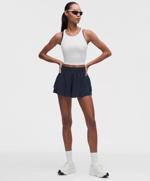 Shake It Out High-Rise Running Short 2.5" - True Navy - XS