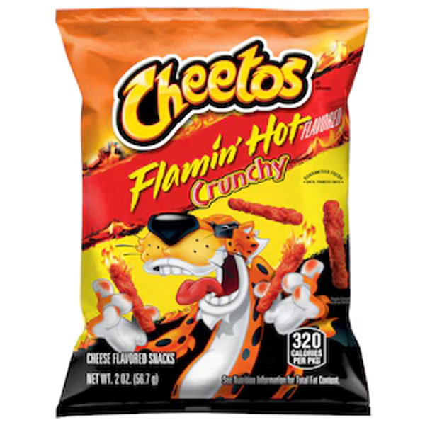 Cheetos Cheese Flavored Flaming Hot Snack, 1-ct.