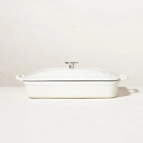 Hearth & Hand with Magnolia Enamel Coated Casserole/Bakeware Dish with Lid