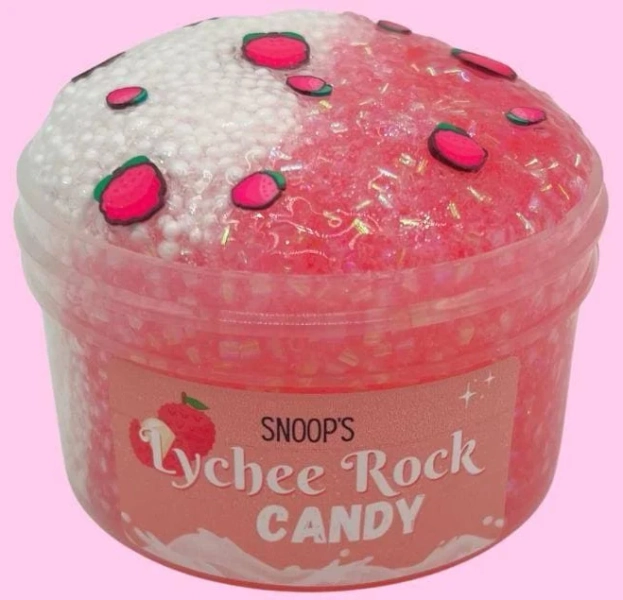 Lychee Rock Candy Scented Crunchy Bingsu Slime Snoop Crunch
