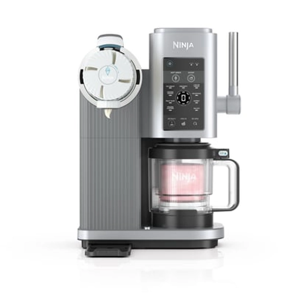 Ninja CREAMi Scoop & Swirl Ice Cream Maker, Soft Serve, 13 One-Touch Programs, Silver NC701
