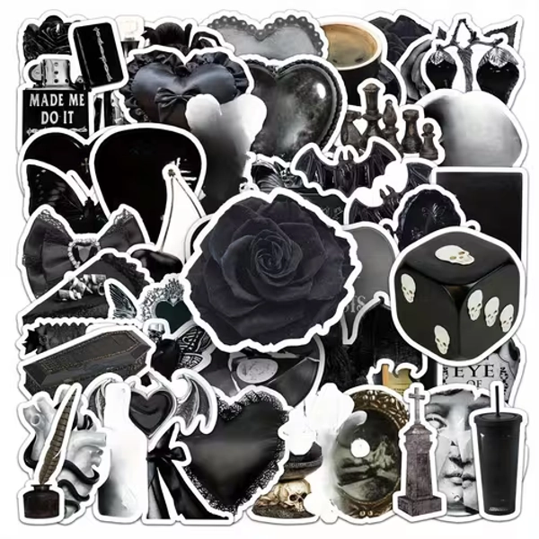 50pcs gothic stickers goth stickers dark stickers dark - Temu