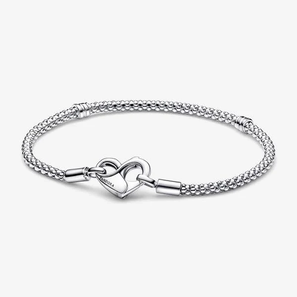 Pandora Sterling Silver Studded Chain Bracelet
