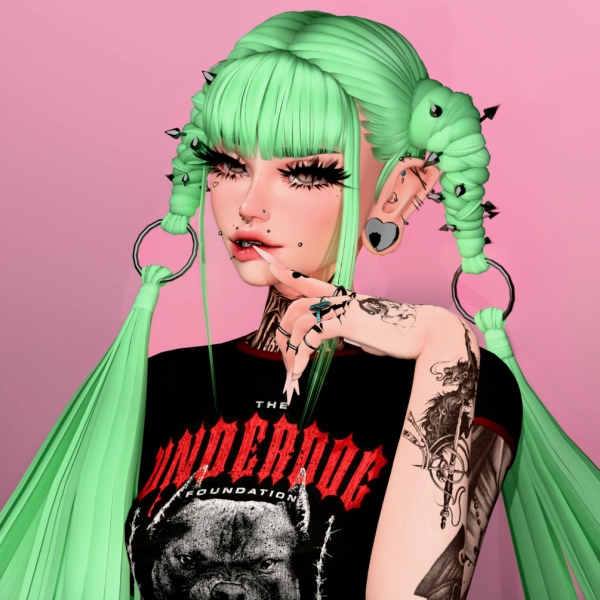 Pierced Pigtails (Commercial Use)