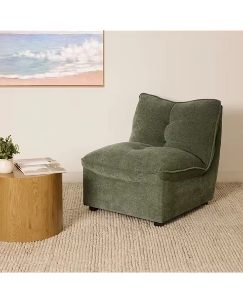 Como Chenille Lounge Chair - No Colour - One Size