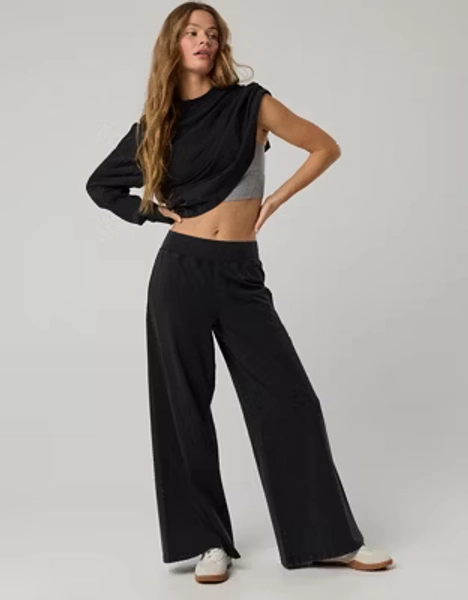 OFFLINE By Aerie OG Cotton Super Wide Leg Pant