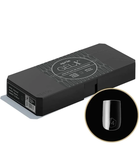 Apres Gel-X Natural Square Extra Short Nail Tips
