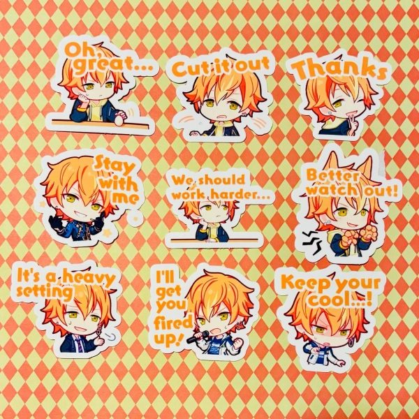 Project Sekai Colorful Stage Vivid Bad Squad VBS Akito Shinonome Chat Emoji Emotes Stationery Flake Stickers