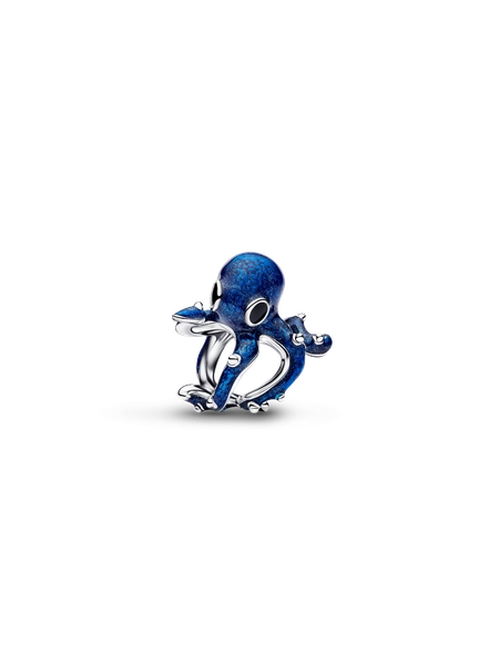 Blauer Oktopus Charm