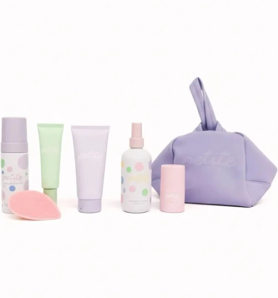 The Sleepover Essentials Kit Confetti Collection Lilac Cloud Bag