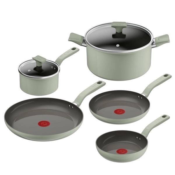 Tefal Vivaceram 5 Piece Ceramic Induction Cookset Green