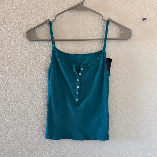 Brandy melville amara teal green tank top