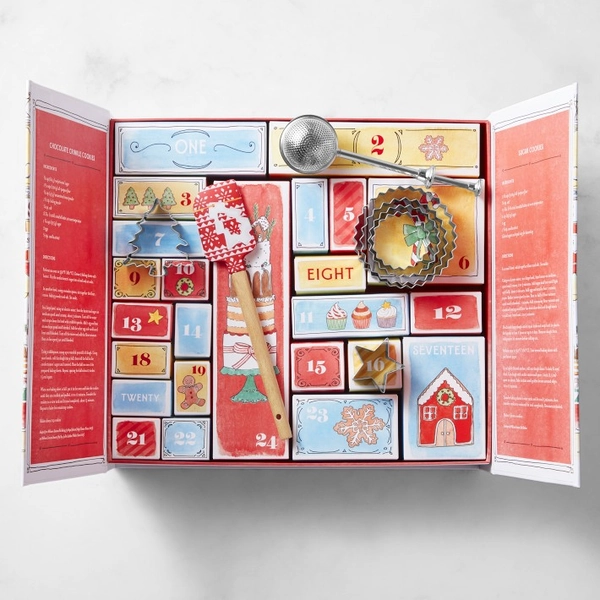 Williams Sonoma Holiday Advent Calendar, 24 Days of Baking Cookies