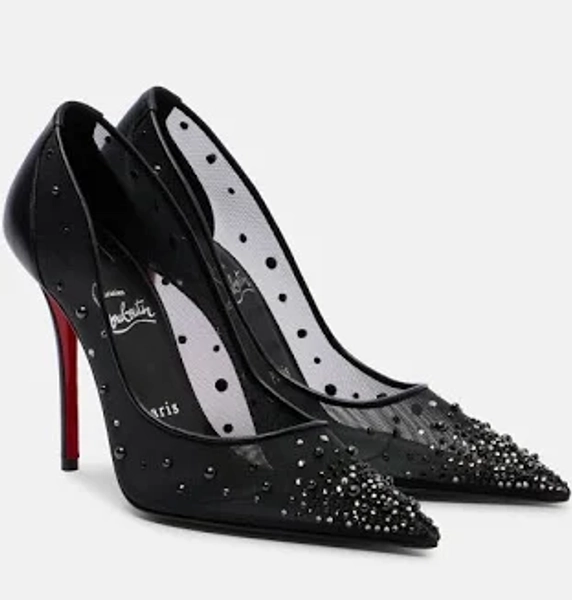 Christian Louboutin Miss Z Degrastrass Perla Escarpins 100 mm