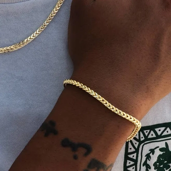 GLD Franco Chain + Bracelet Bundle