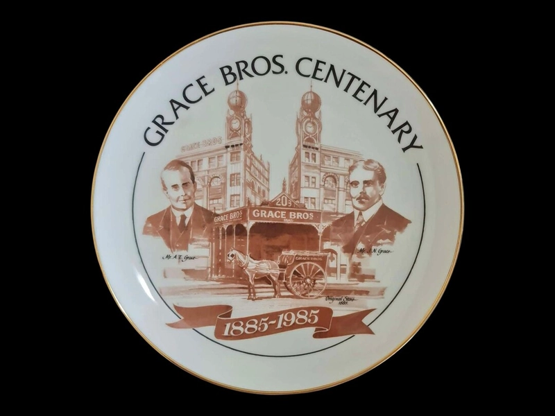 RARE Vintage Grace Bros Centenary Collector's Plate * Commemorating 100 Years of Australian Department Store Grace Bros 1885 - 1985 - Etsy Australia