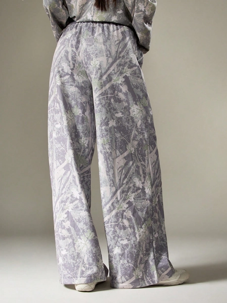 Missguided x Playboy Camo Wide Leg Joggers With Rhinestones
