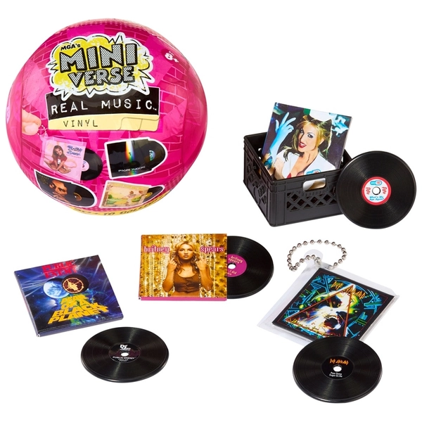 MGA's Miniverse: Real Music Vinyl Record 4 Pack Assortment