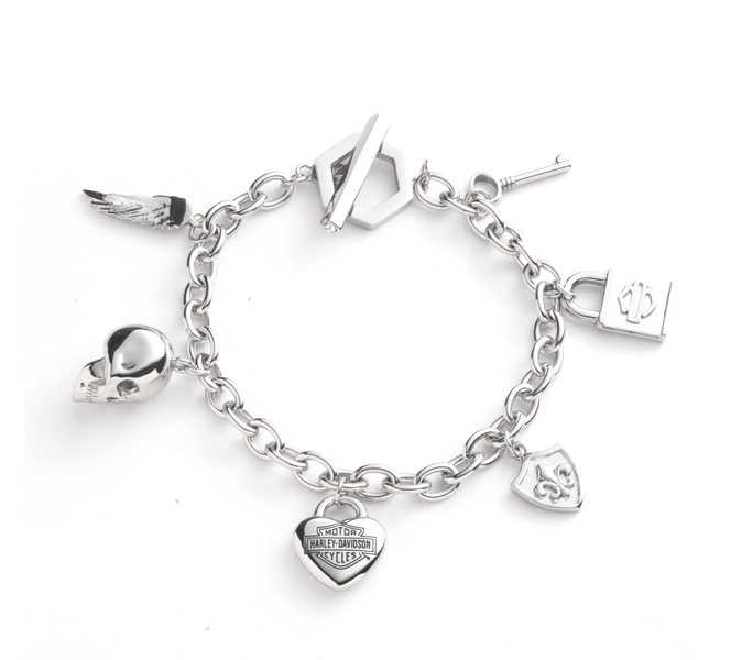 Women's H-D Motif Charm Bracelet | Harley-Davidson USA
